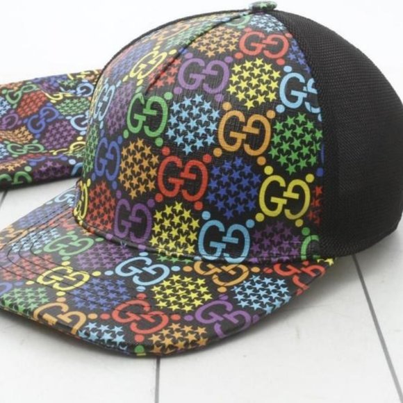 Gucci New Psychedelic GG Baseball Cap Hat with - Picture 5 of 12